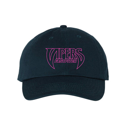 Vipers Embroidered Pink Dad Hat